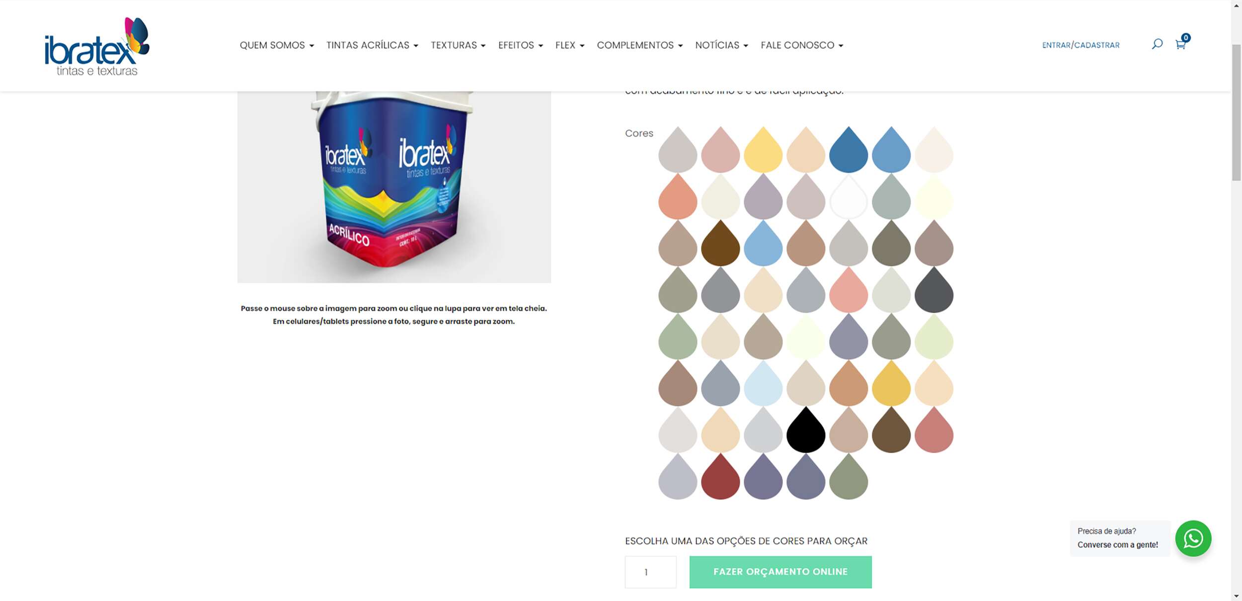 RAO Marketing Digital - Ibratex Tintas e Texturas Website