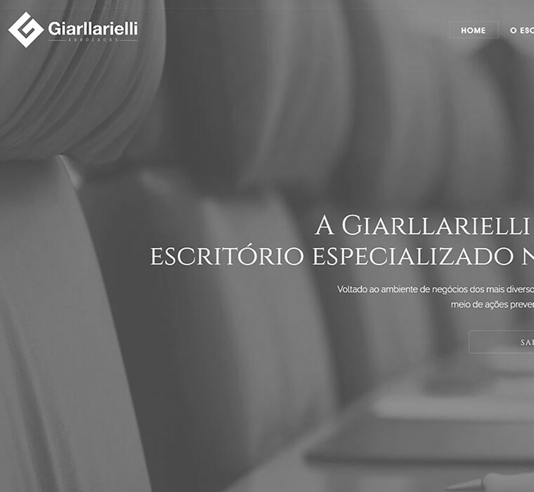 RAO Marketing Digital - Giarllarielli Advogados Website