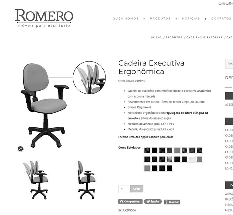 RAO Marketing Digital - Romero Móveis Website