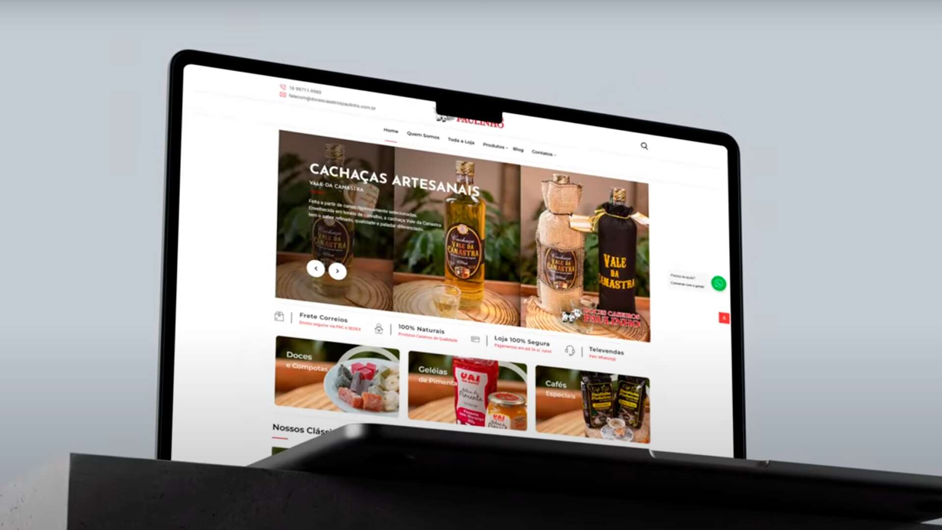 Portfolio Ecommerces RAO Mkt - Doces Caseiros Paulinho