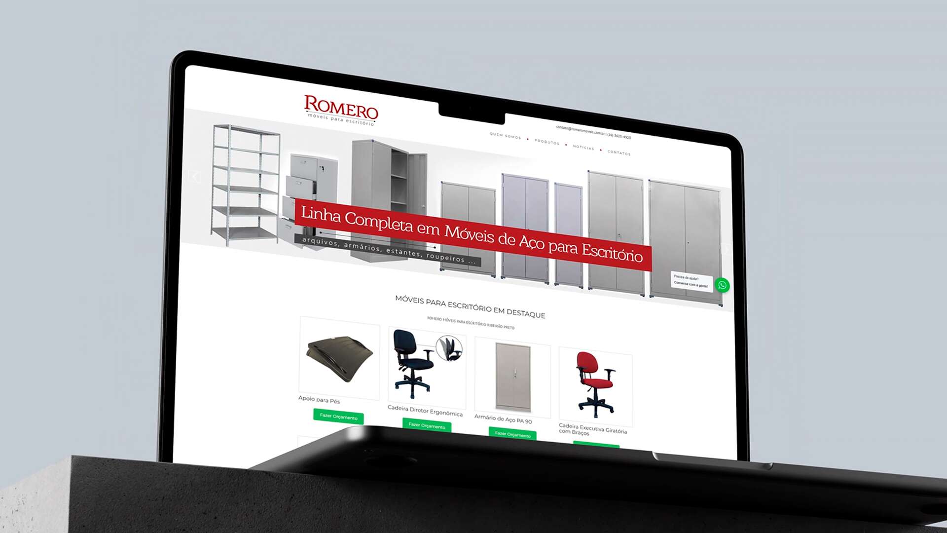 Portfolio Webistes RAO Mkt - Romero Móveis