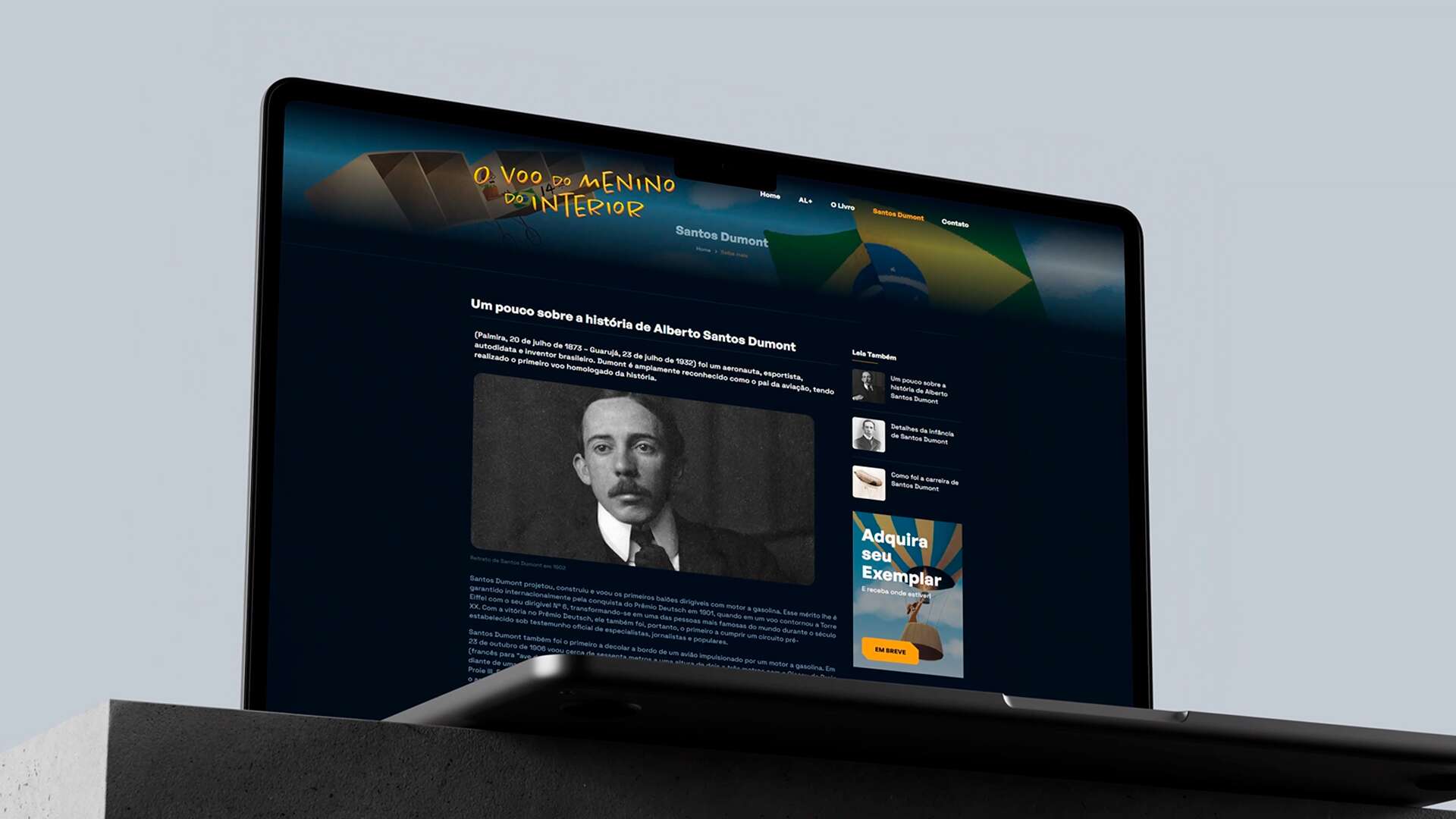 Portfolio Hotsites RAO Mkt - O Vôo do Menino do Interior